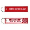 Schlüsselanhänger Jet Blast No.74 rot/weiß