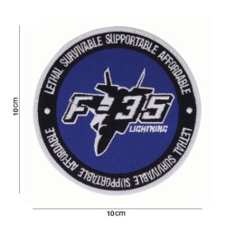 Aufnäher F-35 Lightning No.1039 bunt 10 x 10 selbstklebend