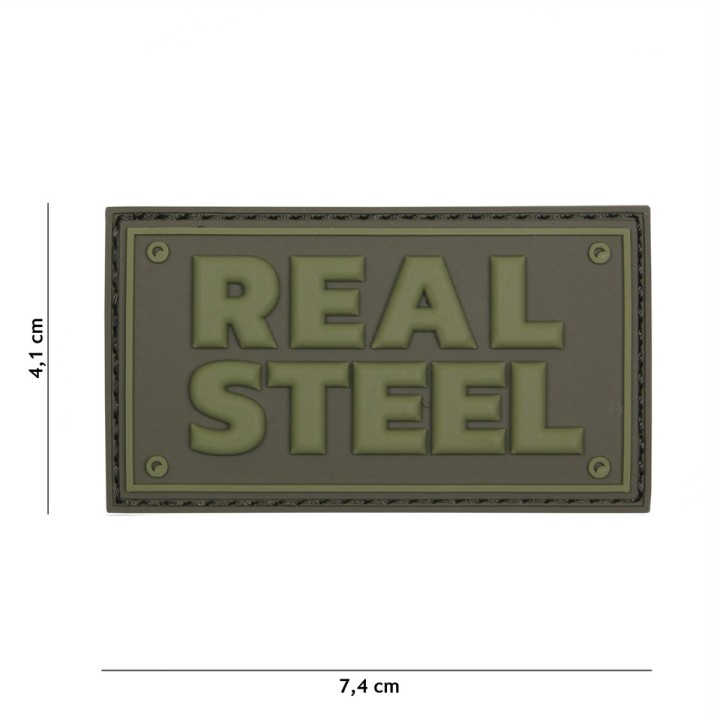 Klett Patch 3D PVC No.16047 Real Steel grün 4,1 x 7,4
