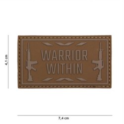 Klett Patch 3D PVC No.16111 Warrior Within coyote 4,1 x 7,4