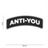 Klett Patch 3D PVC No.9040 Anti-You schwarz/weiß 5 x 5