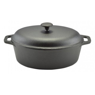 8,5L Topf Bräter Bratentopf Gußeisen mit Deckel Restposten