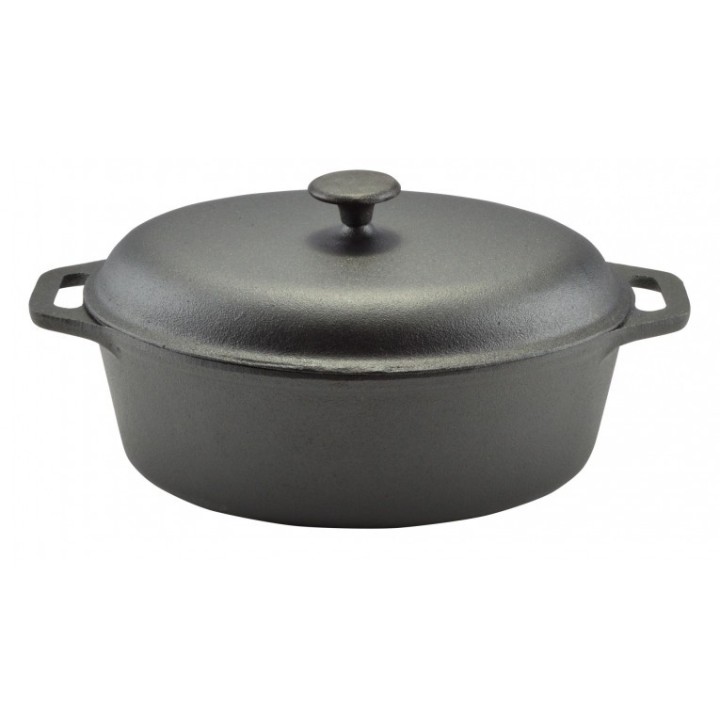 8,5L Topf Bräter Bratentopf Gußeisen mit Deckel Restposten