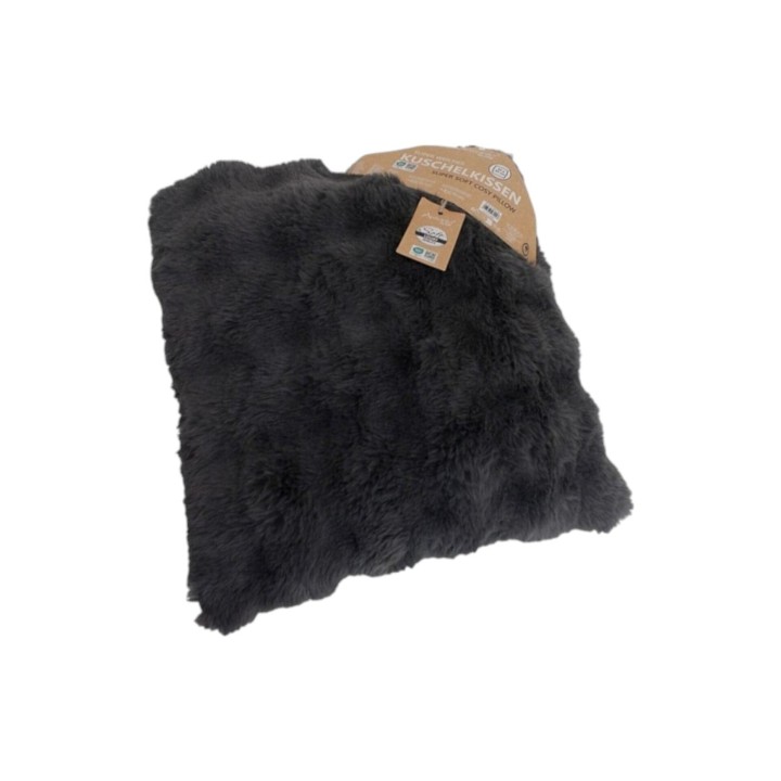 Dekokissen in Kunstfell-Optik » Zierkissen 45 x 45 cm » Sofakissen & Kuschelkissen » weiches Kissen mit flauschigem Fell - Du