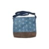Damen Umhängetasche » Maritimer Vintage Stil » Weiß/Blau/Braun ca. 28 x 32 cm » Damen Handtasche » maritime Tasche mit Schult