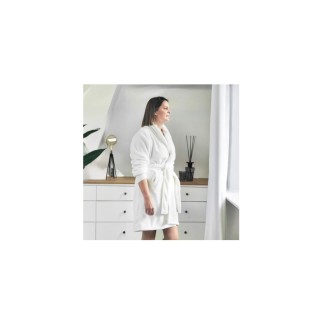 Premium Damen Bademantel Eden » Damenbademantel » dichtes Korallenfleece 350 g/m² » Saunamantel mit Taschen und Ärmelbündchen