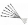 6 Stück Grillspieß Metall verchromt 59,5cm - 1,65 €/Stück