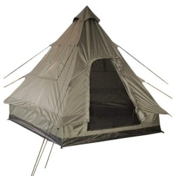 4-Personen Zelt Pyramidenzelt Indianerzelt Tipi oliv