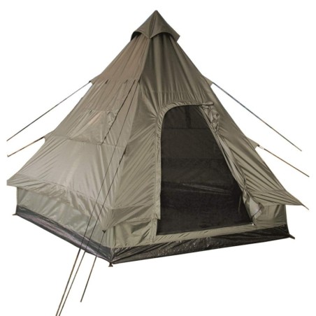 4-Personen Zelt Pyramidenzelt Indianerzelt Tipi oliv
