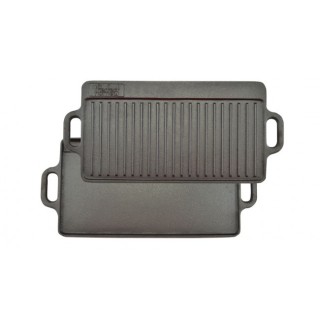 Grillpfanne Grillplatte Gußeisen 51 x 24cm