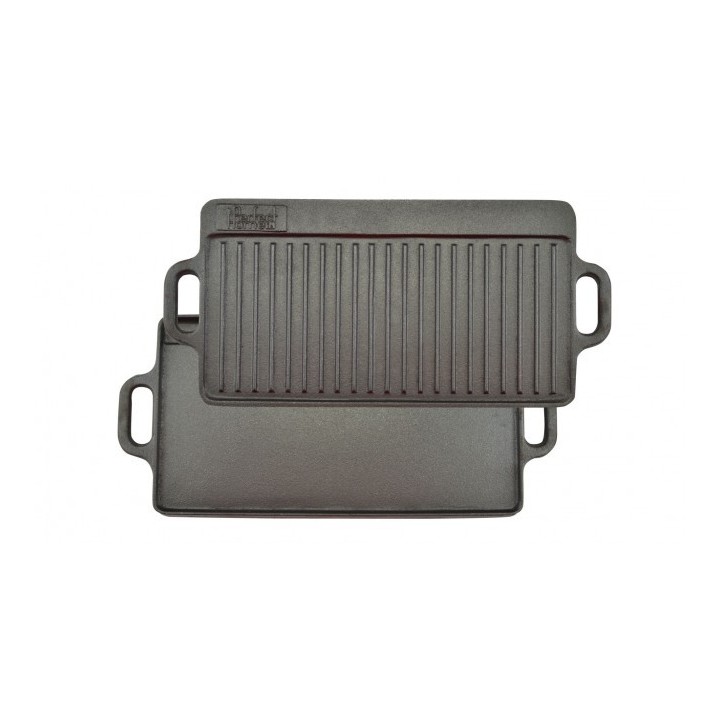 Grillpfanne Grillplatte Gußeisen 51 x 24cm