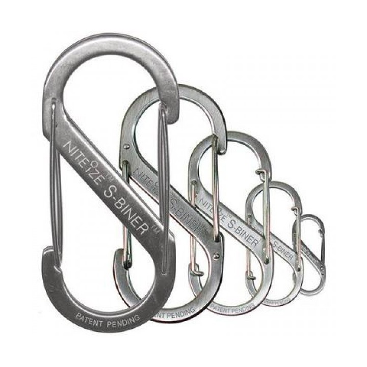 Nite Ize Karabinerhaken S-Biner Nr.2 Stahl silber