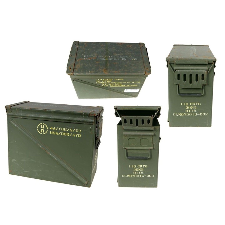 US Munitionskiste Getling oliv XL gebraucht 48 x 22 x 37