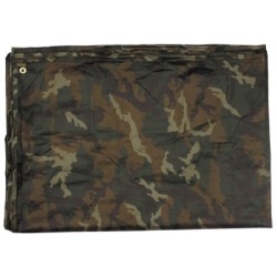 MFH Mehrzweckplane Tarp mit Beutel woodland 3 x 3m (9m² - 2,44€/m²) Restposten