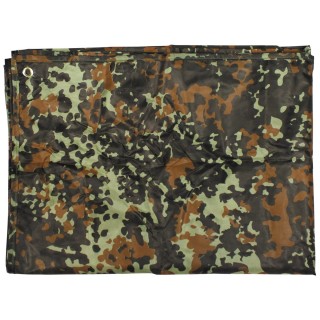 MFH Mehrzweckplane Tarp mit Beutel flecktarn 3 x 3m (9m² - 2,99 €/m²)
