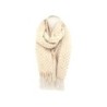 Winter Damen Schal Soft Cashmera » Winterschal Boutique Blume » Damenschal » Fransenschal 180 x 65 cm - Beige