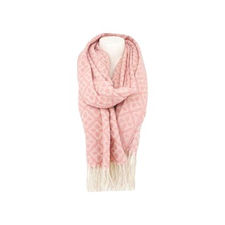Winter Damen Schal Soft Cashmera » Winterschal Boutique Blume » Damenschal » Fransenschal 180 x 65 cm - Rosa