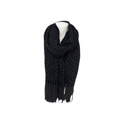 Winter Damen Schal Soft Cashmera » Winterschal Boutique Blume » Damenschal » Fransenschal 180 x 65 cm - Anthrazit