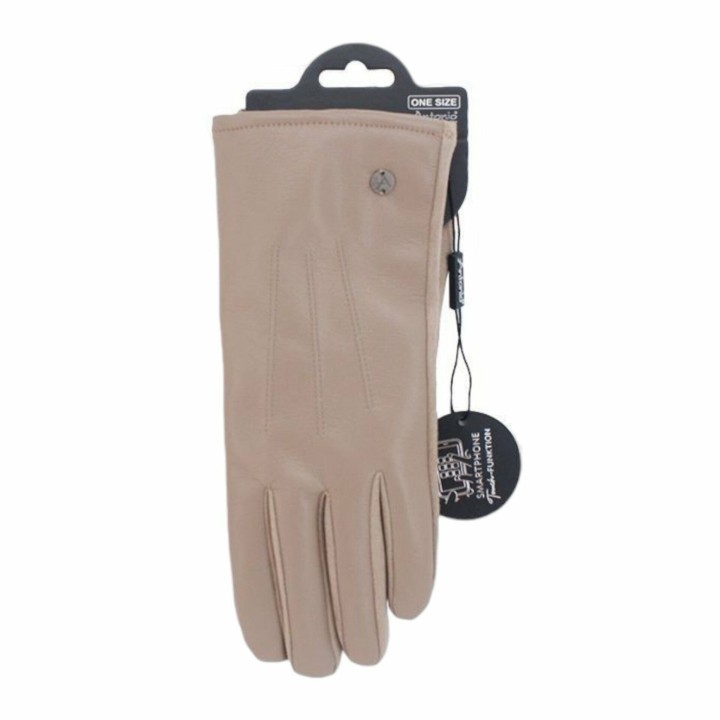 Gefütterte Winter Damen Handschuhe » Kunstleder PU Nappa » Fingerhandschuhe Teddy Fell Innenfutter I Winterhandschuhe mit Ted