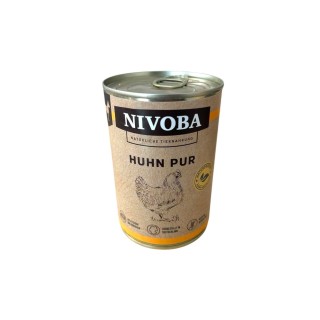 Nivoba 6er Pack Hundefutter » Nassfutter Dosen » 6 x 400g Konserven Alleinfuttermittel für Hunde » hochwertige Zutaten ohne z