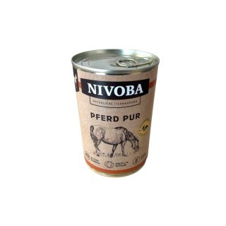 Nivoba 6er Pack Hundefutter » Nassfutter Dosen » 6 x 400g Konserven Alleinfuttermittel für Hunde » hochwertige Zutaten ohne z