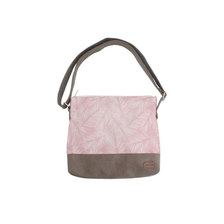 Damen Schulter Tasche » Tropische Blumen » Mädchen Umhängetasche » 28 x 32 cm » Damen Handtasche » leichte Tasche mit Reißver