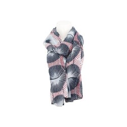 Sommer Damen Schal » Blue Navy Löwenzahn Design » leichter Sommerschal 180 x 90 cm » Halstuch mit abstraktem Muster » Damensc