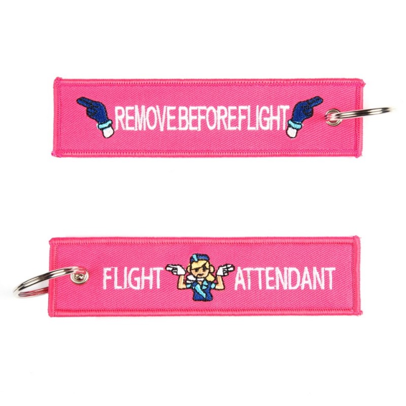 Schlüsselanhänger RBF Flight Attendant rosa