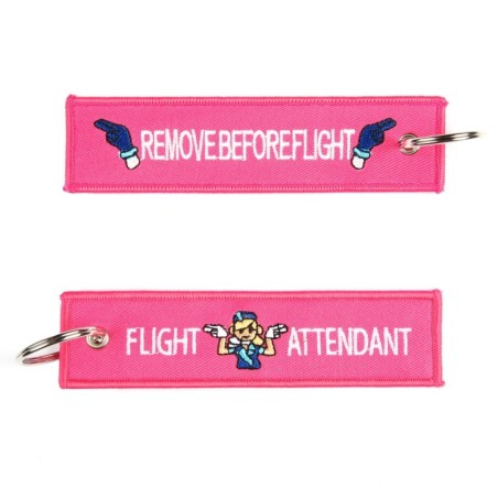 Schlüsselanhänger RBF Flight Attendant rosa