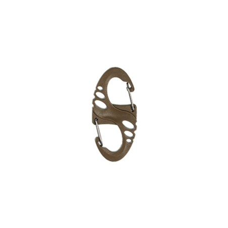 10 Stück Karabiner Tactical S-Hook coyote - 0,35 €/Stück