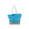 XL Strandtasche » Sommer Tasche Palmenblätter Aruba » große Familien Handtasche ca. 53 x 34 cm » Palmenblatt Optik Tasche » B