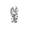 Sommer Damen Schal » Blue Navy Polka Dot Design » leichter Sommerschal 180 x 90 cm » Halstuch mit Punkten und Pailletten » Da