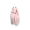 Damen Sommer Schal Glitzer Linien » leichtes Halstuch 180 x 70 cm » Sommerschal mit Glitzerstreifen » weich & dünn - Rosa / G