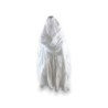 Damen Sommer Schal Glitzer Linien » leichtes Halstuch 180 x 70 cm » Sommerschal mit Glitzerstreifen » weich & dünn - Weiß / S