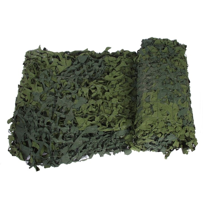 5 x 5 m Schwedisches Tarnnetz Kunststoff oliv gebr. (25,0m² - 3,80 €/m²)
