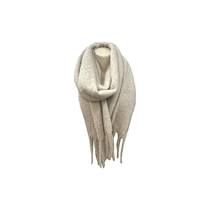 Winter Damen Schal » Winterschal Dread Style einfarbig » Fransenschal 180 x 50 cm » warmer Damenschal mit dicken Fransen » Ho