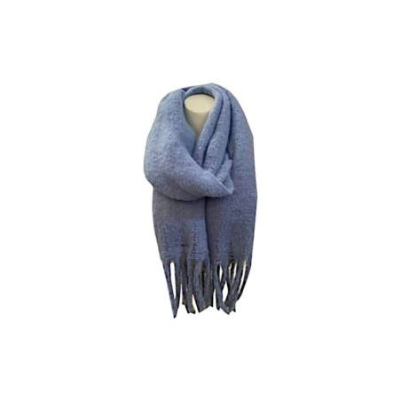 Winter Damen Schal » Winterschal Dread Style einfarbig » Fransenschal 180 x 50 cm » warmer Damenschal mit dicken Fransen » Ho