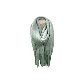Winter Damen Schal » Winterschal Dread Style einfarbig » Fransenschal 180 x 50 cm » warmer Damenschal mit dicken Fransen » Ho