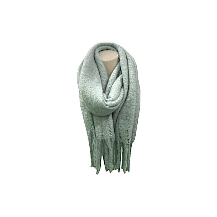 Winter Damen Schal » Winterschal Dread Style einfarbig » Fransenschal 180 x 50 cm » warmer Damenschal mit dicken Fransen » Ho