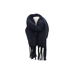 Winter Damen Schal » Winterschal Dread Style einfarbig » Fransenschal 180 x 50 cm » warmer Damenschal mit dicken Fransen » Ho