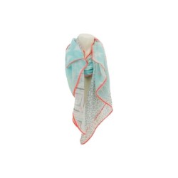 Sommer Damen Schal » Bunt mit Neon Rand » leichter Sommerschal 180 x 70 cm » Halstuch mit verschiedenen Mustern » Damenschal