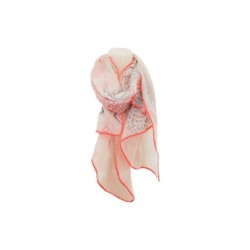 Sommer Damen Schal » Bunt mit Neon Rand » leichter Sommerschal 180 x 70 cm » Halstuch mit verschiedenen Mustern » Damenschal