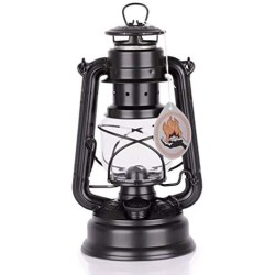 Petroleumlampe Feuerhand 276 Sturmlaterne mattschwarz