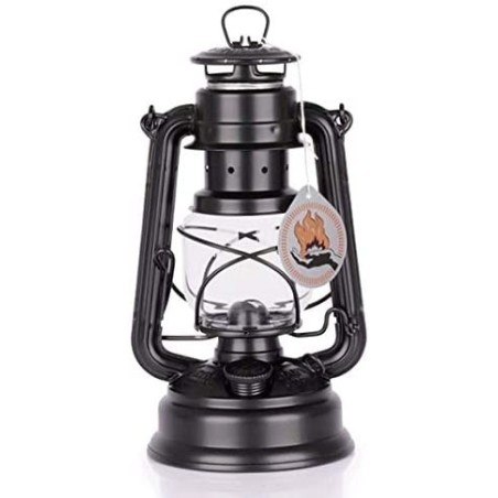 Petroleumlampe Feuerhand 276 Sturmlaterne mattschwarz