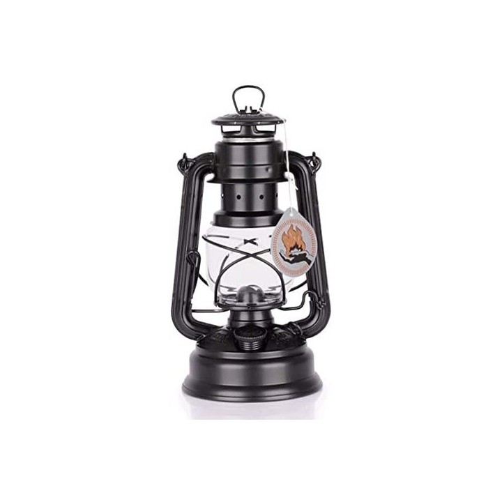 Petroleumlampe Feuerhand 276 Sturmlaterne mattschwarz