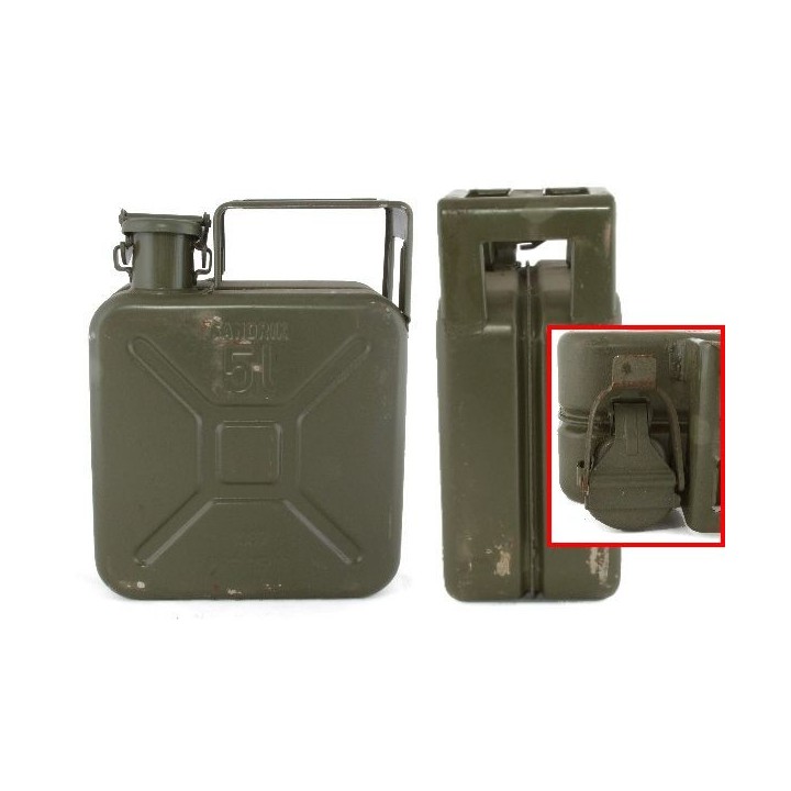 NATO Kraftstoff Kanister 5 L Metall oliv gebraucht