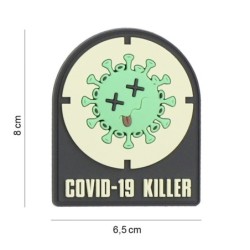 Klett Patch 3D PVC No.8091 Covid-19 Killer 4,2 x 8,7