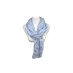Sommer Damen Schal » Zick Zack Muster » leichter Sommerschal 180 x 70 cm » Halstuch mit glänzendem Zickzack Aufdruck » Damens