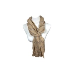 Sommer Damen Schal » Zick Zack Muster » leichter Sommerschal 180 x 70 cm » Halstuch mit glänzendem Zickzack Aufdruck » Damens
