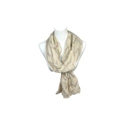 Sommer Damen Schal » Zick Zack Muster » leichter Sommerschal 180 x 70 cm » Halstuch mit glänzendem Zickzack Aufdruck » Damens